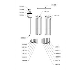 JUEGO FORZA EXTRACTOR DE RODAMIENTOS DE BOLAS SERIE 1600-3